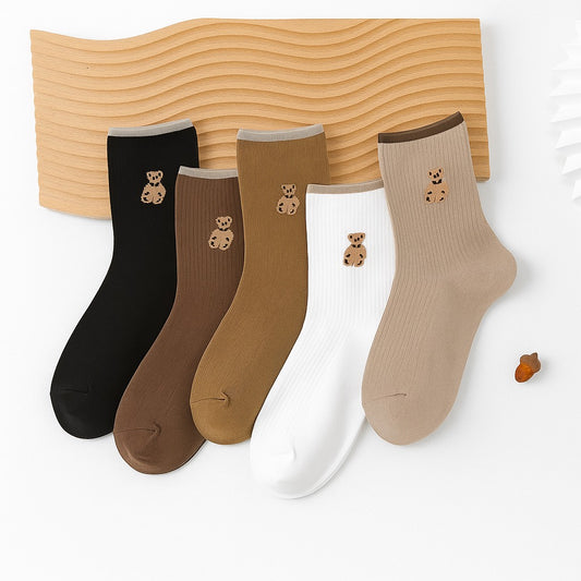 Kids Socks Pack of 6 - Bear Design