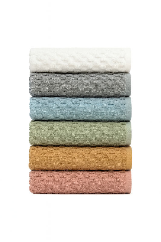 Large Towels - Mixed Colors (75 x 130 cm) Pack of 6