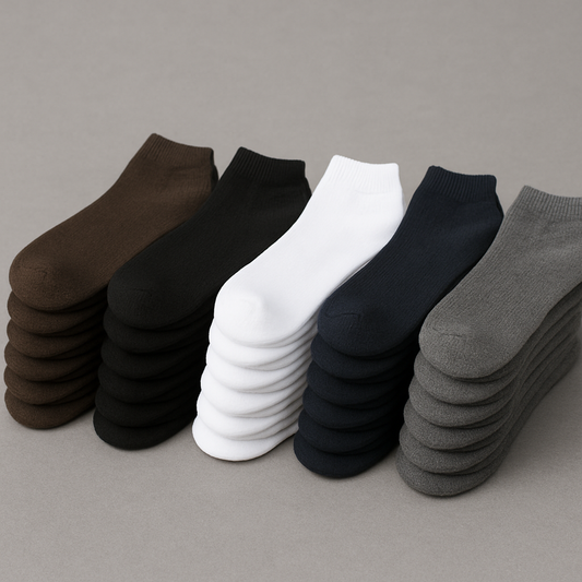 Mixed Color Cotton Socks – Premium Pack of 24