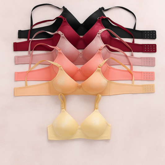 Women’s Bra – Mixed Colors (Pack of 6)